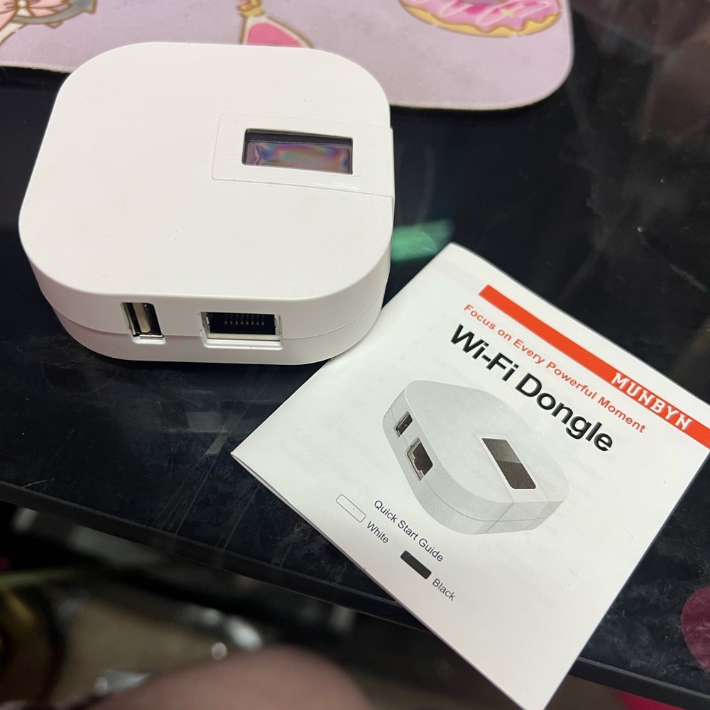 MUNBYN White Wi-Fi Dongle
